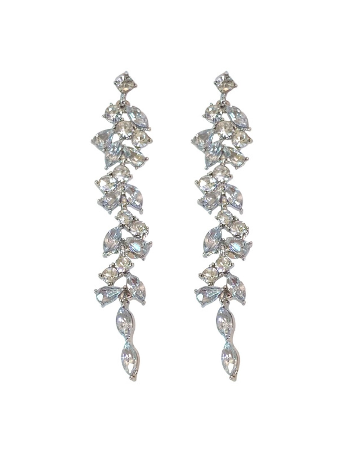 Wholesale Women's Drop Earrings Fine Jewelry Tassel Fringe Precious Stylish Luxury Earrings Jewelry Silver For Wedding Party 1 Pair
